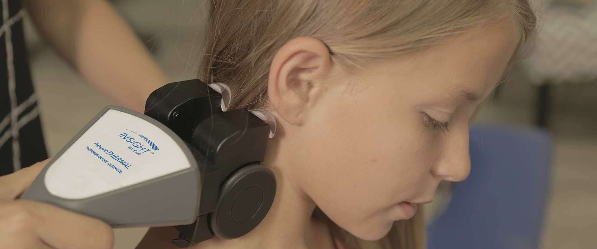 neuroTHERMAL scan being performed on a child